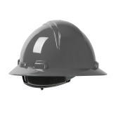 Kilimanjaro Full Brim Hard Hat with HDPE Shell, 4-Point Textile Suspension and Wheel Ratchet Adjustment - Dark Gray