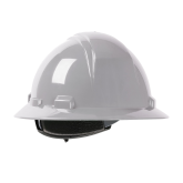 Kilimanjaro Full Brim Hard Hat with HDPE Shell, 4-Point Textile Suspension and Wheel Ratchet Adjustment - Light Gray