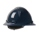 Kilimanjaro Full Brim Hard Hat with HDPE Shell, 4-Point Textile Suspension and Wheel Ratchet Adjustment - Navy Blue