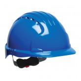 Evolution Deluxe Standard Brim HDPE Shell Hard Hat with Wheel Ratchet Adjustment - Blue