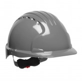 Evolution Deluxe Standard Brim HDPE Shell Hard Hat with Wheel Ratchet Adjustment - Gray