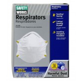Safety Works N95 Harmful Dust Disposable Respirator - 20 Count