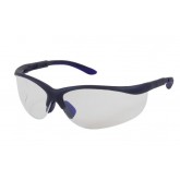 High-Voltage AC Semi-Rimless Glasses - Clear Anti Fog & Scratch Lens Blue Frame