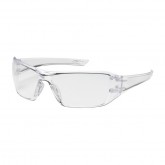 Captain Rimless Safety Glasses Anti-Reflective FogLess Clear Lens - Clear Frame