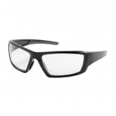 Sunburst Safety Glasses with Anti-Scratch Clear Lens - Black Frame