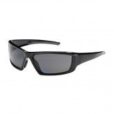 Sunburst Safety Glasses with Anti-Scratch Gray Lens - Black Frame