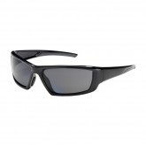 Sunburst Safety Glasses with Anti-Scratch Polarized Gray Lens - Black Frame
