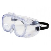 Softsides Indirect Vent Goggle with Clear Blue Body, Clear Lens and Anti-Scratch, Anti-Fog Coating