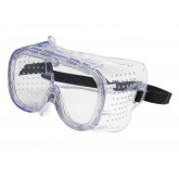 Softsides Direct Vent Goggles with Clear Blue Body, Clear Lens and Anti-Scratch, Anti-Fog Coating