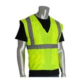 EZ-Cool ANSI Type R Class 2 Evaporative Cooling Vest with Hyperkewl Technology - Hi-Vis Yellow, 4X/5X