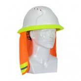 Fire Resistant Treated Hi-Vis Hard Hat Neck Shade - Hi-Vis Orange