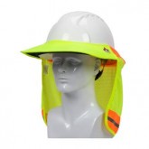 EZ-Cool Fire Resistant Treated Hi-Vis Hard Hat Visor and Neck Shade - Hi-Vis Yellow