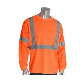 ANSI Class 3 Long Sleeve T-Shirt Bright Orange - 3X Large