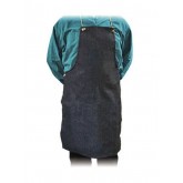 Bib Style Blue Denim Apron with No Pockets - 28" x 38"