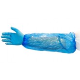 Polyethylene Disposable Sleeve, 16 Inch x 10 Inch Extra Wide - Blue, 500 Pairs