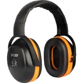 PIP 263-V2HB V2 Passive Ear Muff with Adjustable Headband - NRR 25 Orange Red