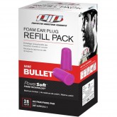 Nano Bullet Compact Disposable Soft Polyurethane Foam Ear Plugs Dispenser Refill Pack - 250 pair