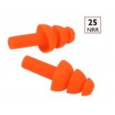 PIP Reusable TPR NRR 25 Flanged Ear Plugs - 200 pair