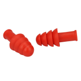 PIP 267-HPR410 Reusable TPR NRR 27 Flanged Ear Plugs - 100 pair