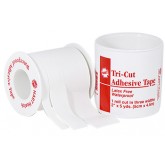 Tri-Cut Adhesive Tape - Latex Free, Waterproof, 2" x 5 Yards, 1 Roll Cut in 3 Widths