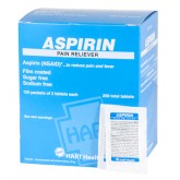 Aspirin Pain Reliever 325mg - 125 Packets of 2 Tablets per Box (250 total tablets)