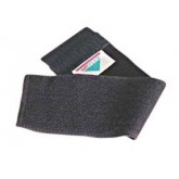 Adjustable Elastic 3" Wrist Wrap with Velcro Closure - Black, One Size Fits All