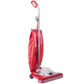 Sanitaire Tradition SC899G Wide Track Upright Vacuum with Shake-Out Bag, 17.5 lb, Red, 16 inch Cleaning Path