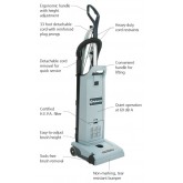 Advance Spectrum 12H Single Motor Upright 12 inch Vacuum with HEPA Filtration