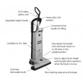 Advance Spectrum 18D Dual Motor Upright Vacuum with Tools and HEPA Filtration - 18 inch