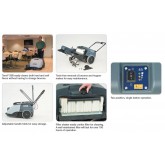 Advance Terra 28B 28" Walk Behind Sweeper with Gel Battery and On-Board Charger