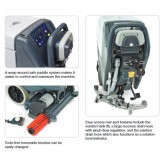Advance Adfinity X20C 20" GEL Battery Walk Behind Scrubber with Cylindrical Brush and On-board Charger - AXP Detergent Dispensing System