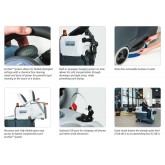 Advance SC2000 20D 20" Wet Acid Battery Compact Riding Scrubber with On-board Charger