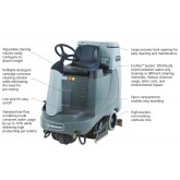 Advance Advenger X3405D 34" 310 Ah Wet Acid Battery Disc EcoFlex Riding Scrubber with On-board Charger