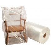 24" x 24" x 48" Gusseted Poly Bag on Roll Clear - 3mil, 50 per Roll