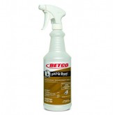 Betco pH7Q Dual Neutral Disinfectant Cleaner Empty 32 oz Spray Bottles with Trigger - 12 per Case