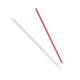 Dixie 10.25" Jumbo Straw - Red, Wrapped
