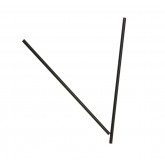 Dixie 5.5" Stirrer Straw - Black, Unwrapped
