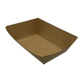 Nova NFT40-K 6oz Kraft Food Tray PFAS Free - 4/250ct