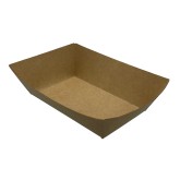 Nova NFT200-K 2lbs Kraft Food Tray PFAS Free - 4/250ct