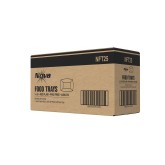 Nova NFT25 4oz Red Plain Food Tray PFAS Free - 4/250ct