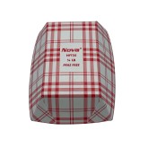 Nova NFT25 4oz Red Plain Food Tray PFAS Free - 4/250ct