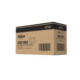 Nova NFT40 2lb Red Plaid Food Tray PFAS Free - 4/250ct