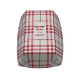 Nova NFT300 3lb Red Plaid Food Tray PFAS Free - 2/250ct