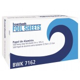 Boardwalk BWK7162 Pop-Up Aluminum Foil Wrap Sheets - 9" x 10.75" Sheets, 500 Sheets/Box, 6 Boxes/Case