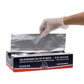 Empress E12X10 Pop Up Aluminum Foil Sheets - 12" x 10.75" Sheets, 500 Sheets/Box, 6 Boxes/Case