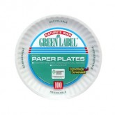 Uncoated White 6 Inch Paper Plates - 100 Count