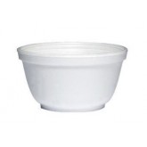 Dart 10B20 Insulated Foam Bowl - 10 Ounce, White