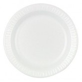 Dart 7PWQ Quiet Classic 7" Laminated Foam Plastic Plate - White