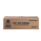 Empress 5.25" All Purpose Stirrer Straw - Red