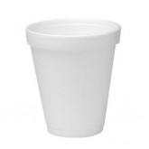 Dart 6J6 Insulated Foam Small Drink Cup - 6 Ounce, White